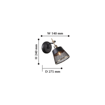 Бра Eget 2197-1W, 1*E14*40W. ТМ F-Promo