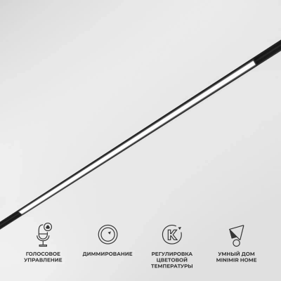 Slim Magnetic Умный трековый светильник 20W 2700-6500K Dim L02 чёрный 85077/01