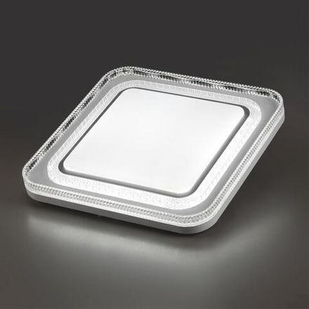 7685/EL MARON SN 130 Светильник пластик/серебристый LED 70Вт 3000-6000K 490х490 IP43 пульт ДУ SUZY SILVER