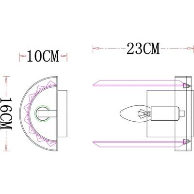Настенный светильник Arte Lamp SECUNDA A1003AP-1CC, 1хE14