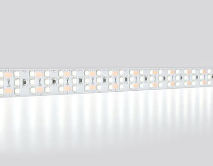 Светодиодная лента трехрядная GS3903 2835 324Led/ 26W m/ 24V IP20 6500K/ 5000*18*1.2mm/ кратность резки 18.5mm (2 конт.)