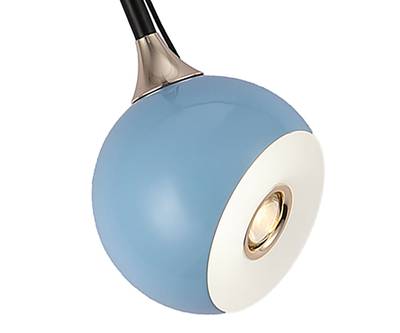 07529-1A,05 Подвес Тимо голубой d12 h165 Led 8W (4000K) с лифтом