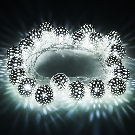 Гирлянда нить с мерцанием 2,8 м IP20 400-003 хром / холодный белый