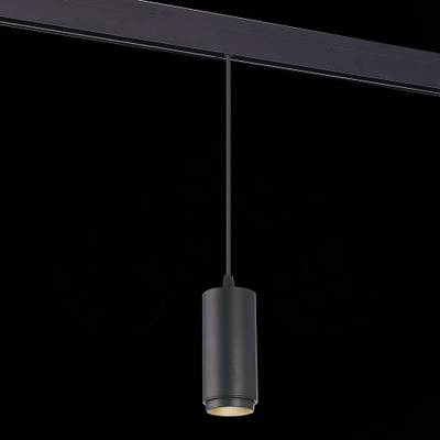 ST357.433.06 Магнитный трековый светильник подвесной ZOOM Черный LED 1*6W 3000K 667Lm Ra&gt;80 10-60° IP20 D60xH120 48V