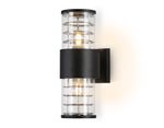 Светильник уличный настенный архитектурный ST2525/2 BK/CL черный/прозрачный IP54 E27/2 max 11W 305*110*155