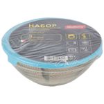 Набор из 3 стеклянных мисок с крышками INSALATO (360/510/920мл) (Минимальная отгрузка 12 шт)