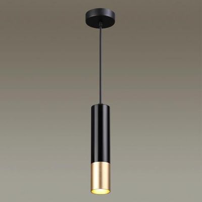 3876/1L HIGHTECH ODL19 405 черный с золотом Подвесной светильник GU10 1*50W 220V KIKO