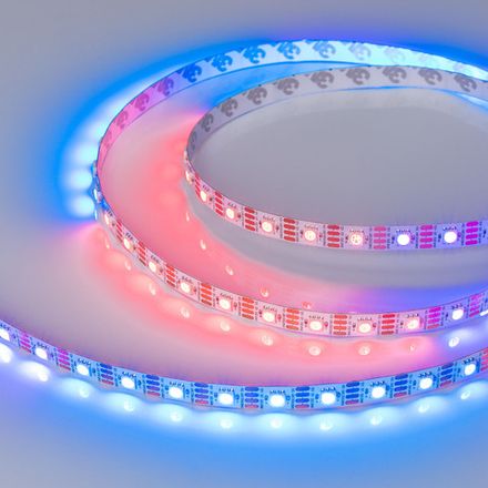 Лента SPI-B60-10mm 12V RGB-PX1-RAM (9.3 W/m, IP20, 5060, 5m) (Arlight, бегущий огонь)