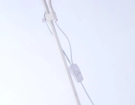 Светильник напольный с выключателем на проводе TR97622 WH белый E27+E14 max 40W D245/100*1770