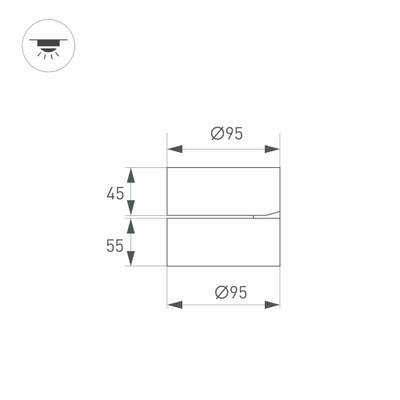 Светильник SP-RONDO-FLAP-R95-16W Day4000 (BK, 110 deg) (Arlight, IP40 Металл, 3 года)