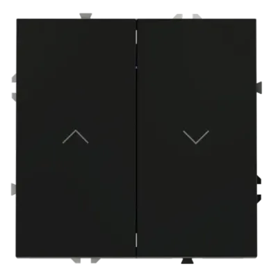 VLS020708 Выключатель встраиваемый VOLTUM S70 для жалюзи 10А, (черный матовый). (ТМ Maytoni)