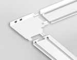 Коннектор угловой для накладного шинопровода Magnetic Ultra Slim GV1113 WH белый 36*36*6