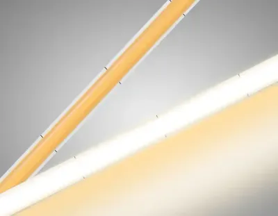 Светодиодная лента GS4611 COB 400Led/10W m/ 24V IP20 3000K/ 5m*5mm*2.1mm кратность резки 20mm (2 конт.)