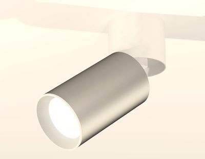 Комплект накладного поворотного светильника XM6324030 SSL/WH/SWH серебро песок/белый/белый песок  (A2220, C6324, N6101)