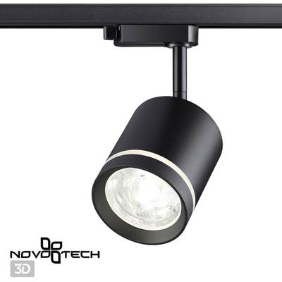 358801 PORT NT21 119 черный Светильник трековый однофазный трехжильный IP20 LED 15W 1300Лм 4000K 85-265V ARUM