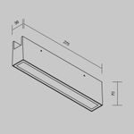Уличный трековый светильник Points Elasity IP 3000К 20Вт 45° черный, O-TR01-3-S-20WB3K. TM Maytoni