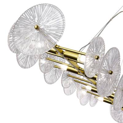 SL1657.213.08 Люстра подвесная ST-Luce Золотистый/Прозрачный E14 8*40W