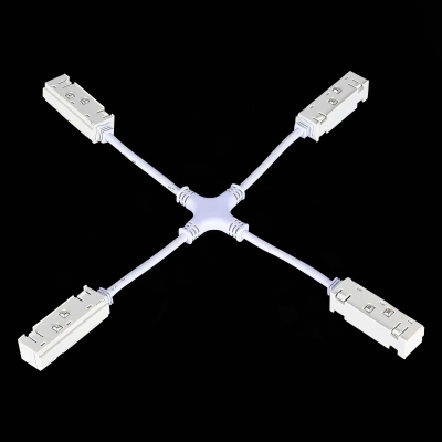 ST006.569.00 Ввод питания X-образный для магнитного шинопровода ST-Luce Белый