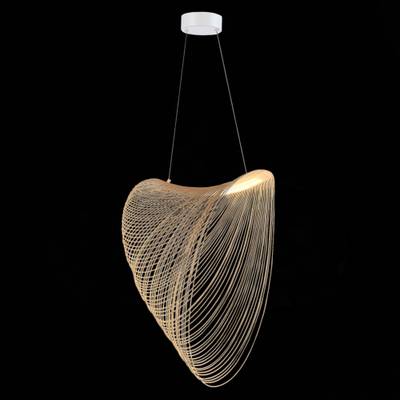 SL6900.503.32 Светильник подвесной ST-Luce Белый/Древесный LED 1*32W 4000K