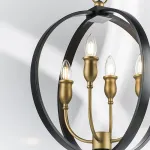 731247 Люстра CERO 4х40W E14 ЧЕРНЫЙ/ЗОЛОТО Lightstar