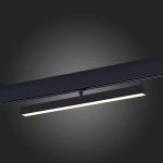 ST802.436.12 Магнитный трековый светильник Черный LED 1*12W 3000K 700Lm Ra>90 120° IP20 L405xW22,5xH92 48VV