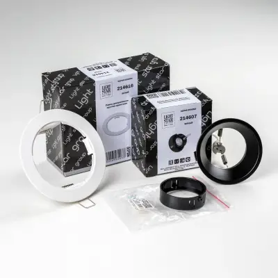 D61607BMOD Светильник DOMINO ROUND под LED модуль/лампу МR16 (214616+214607+214007)