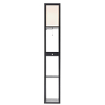 8092/1F COMFI LN26 460 черный/белый, дерево/текстиль Торшер Е27 1*60W 220V PRACTIC