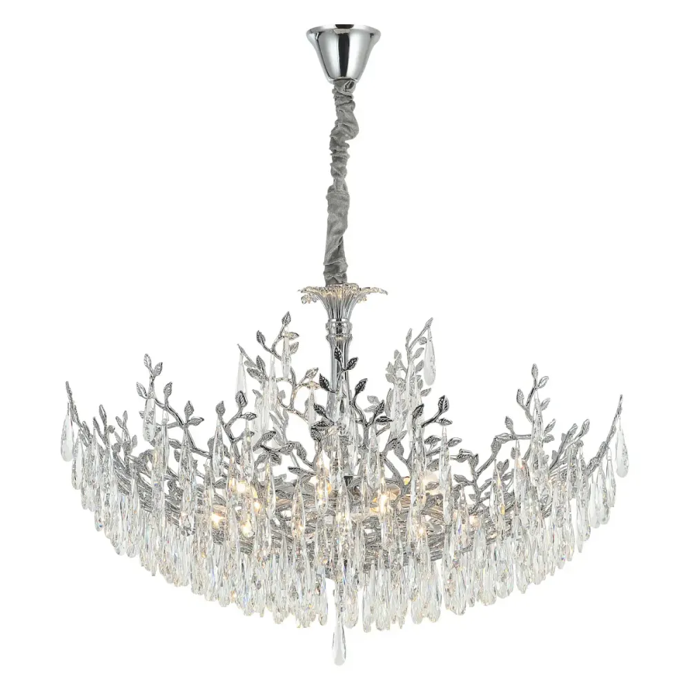 Citilux RITZ CL310121 Люстра хрустальная подвесная Хром Citilux RITZ CL310121 Люстра хрустальная подвесная Хром