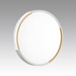 7612/EL PALE SN 184 Светильник пластик/белый/золотистый LED 72Вт 3000-6300K D490 IP43 пульт ДУ VELIO