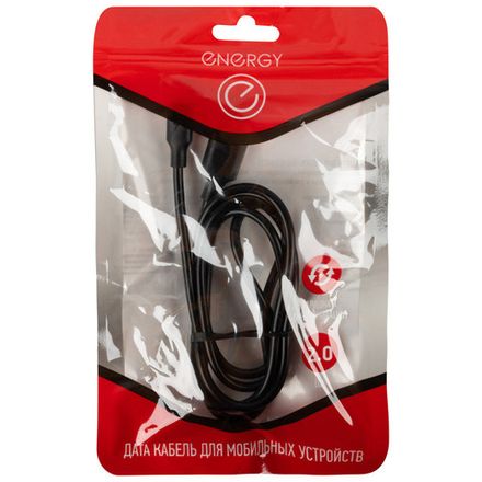 Кабель Energy ET-30 USB/Type-C, цвет - черный