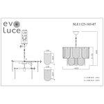 SLE1125-103-07 Люстра подвесная Хром/Прозрачно-Дымчатый E14 7*40W