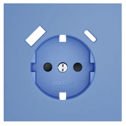 VLS001015 Накладка для розетки с заземлением и защитными шторками, с USB A+C, S70 (деним). (ТМ Maytoni)