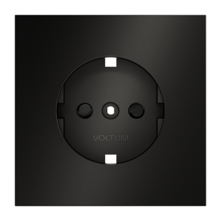 VLSM000712 Накладка для розетки с заземлением и защитными шторками, S70 Metal (антрацит). (ТМ Maytoni)