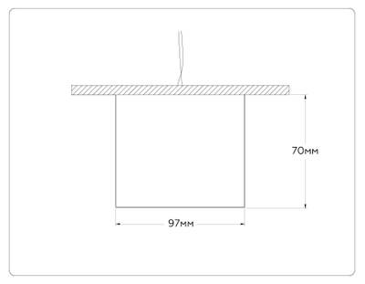Светильник накладной точечный TN52887 SBK/SGD черный песок/золото песок GX53 max 12W D97*70