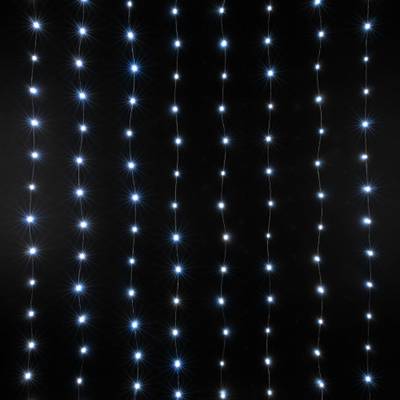 Светодиодная гирлянда занавес "Роса" белый 2*3м IP20 200-004 белый