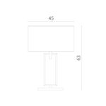Декоративная настольная лампа Divinare PORTA 5933/01 TL-1, 1хE27