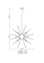 Подвесная люстра Arte Lamp BELLA A1066SP-12CC, 12хG9