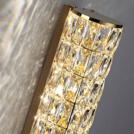 4926/8WL L-VISION ODL24 601 золото/металл/хрусталь Настенный светильник LED 8W 4000K 463Лм PANTA
