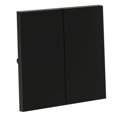 VLS000308 Клавиши для выключателя/переключателя двухклавишного, S70 (черный матовый). (ТМ Maytoni)