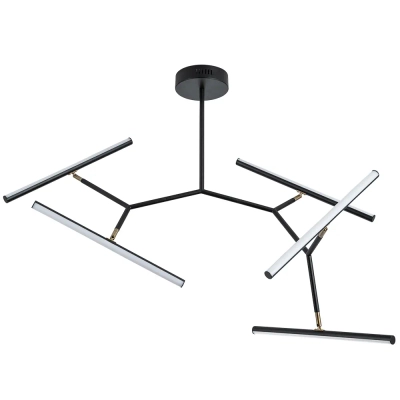 Люстра на штанге Arte lamp ZULU A2170PL-49BK, 1хLED