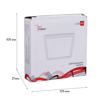 70602-9.0-001OL LED6W WH 4000K панель светодиодная