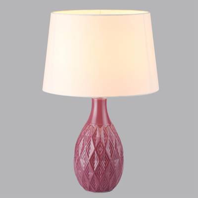 8137/1T MODERNI LN25 000 красный/белый, керамика/текстиль Настольная лампа Е27 1*60W 220V YARA