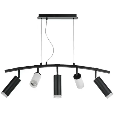 LR7353628730 Люстра RULLO 5х50W GU10 ЧЕРНЫЙ/БЕЛЫЙ (571735+214436-2+214487-3+202430-5)