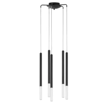 L8T747137 Люстра TUBO LED 40W 2000LM 360G ЧЕРНЫЙ 3000K (574737+747137 (8шт)