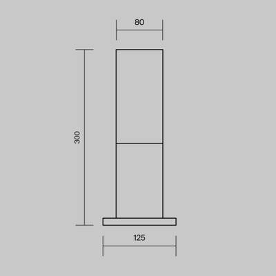 Ландшафтный светильник Willis E27х1, IP54, O418FL-01B. TM Maytoni