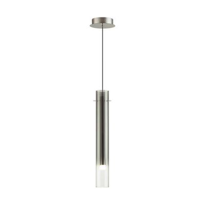 5061/5LA PENDANT ODL24 453 серебристый/дымчатый/металл/стекло Подвес LED 4W 3000K SHINY