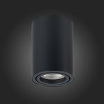ST108.407.01 Светильник потолочный Мат. черный GU10 1*50W  D70xH100 220V Без ламп