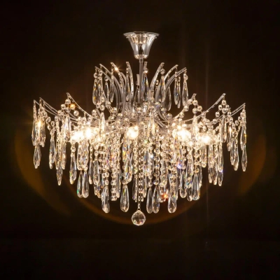 Citilux Селена CL302180 Люстра хрустальная Хром