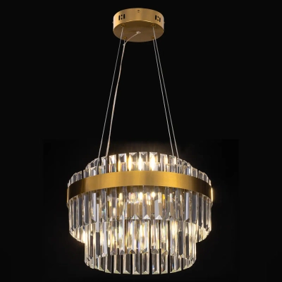 Citilux Sheldon CL339143 LED Люстра хрустальная с пультом Бронза