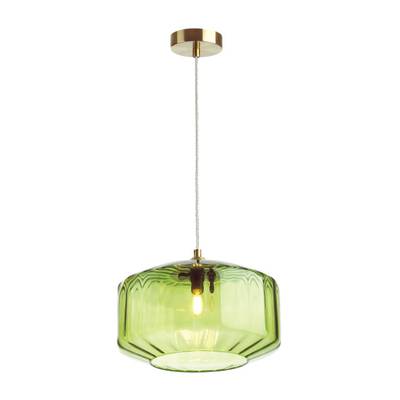 4783/1 PENDANT ODL21 487 зеленый/бронзовый Подвес E27 60W BINGA